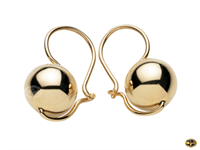 Ball drop earrings available in yellow, rose and white gold