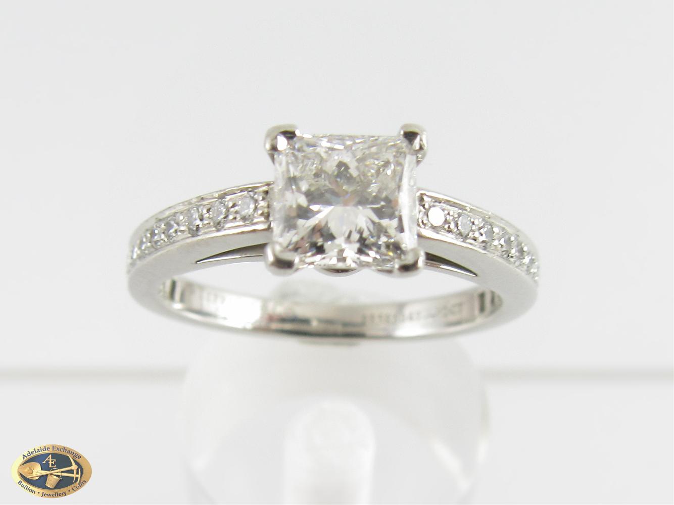 Platinum Diamond Tiffany  Co Engagement  ring  Adelaide 